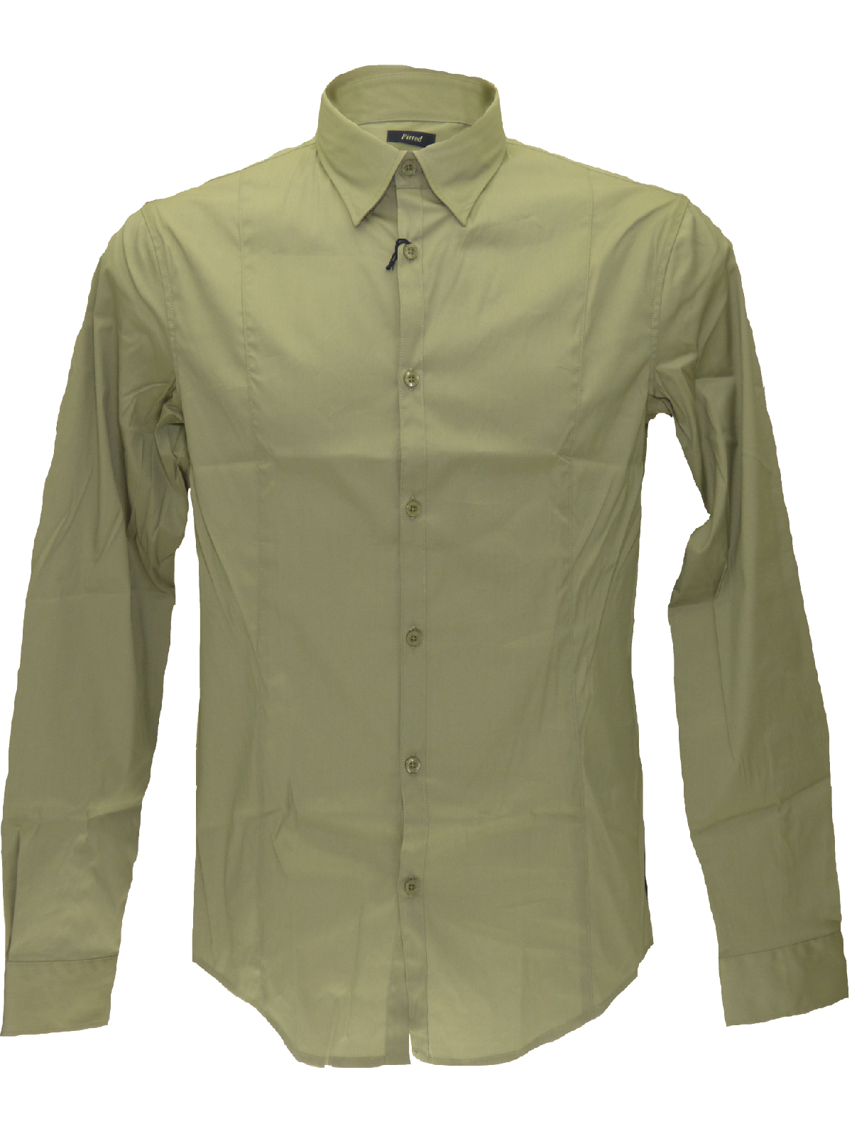 Armani SS15 plain long sleeved shirt in grey(XXL)-onePage