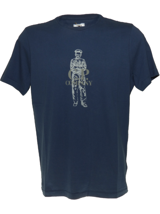 CP Company SS15 T-Shirt in Navy(XL) - onePage