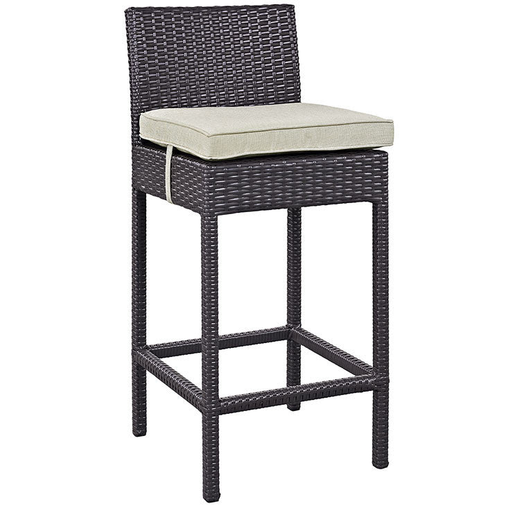 Convene 4 Piece Outdoor Patio Pub Set in Espresso Beige - onePage - 1