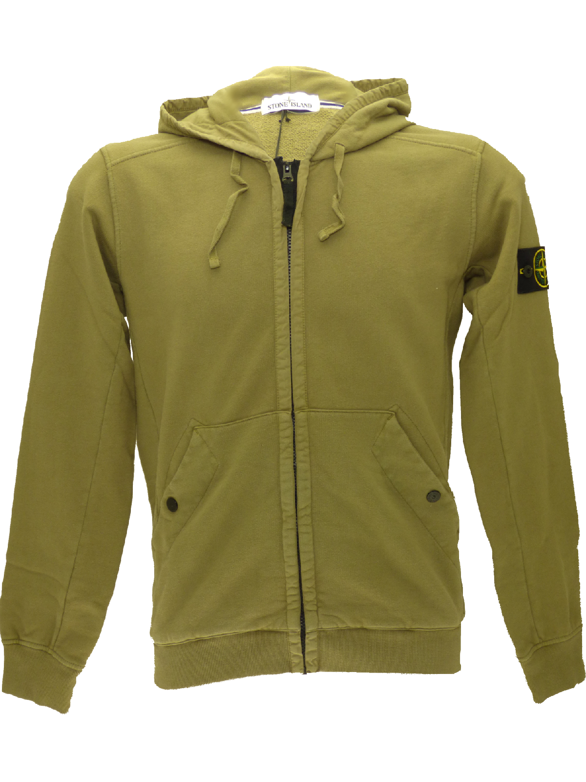 Stone Island SS15 Full Zip Hooded Sweatshirt in Forrest(L) - onePage
