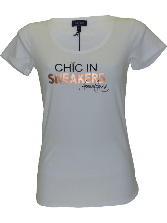 Armani SS15 Ladies T-Shirt in White(42)-onePage