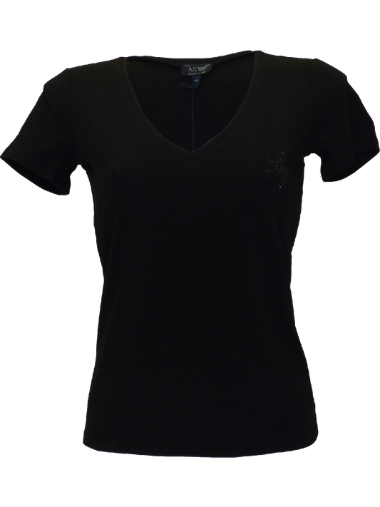 Armani SS15 Ladies T-Shirt in Black(44)-onePage