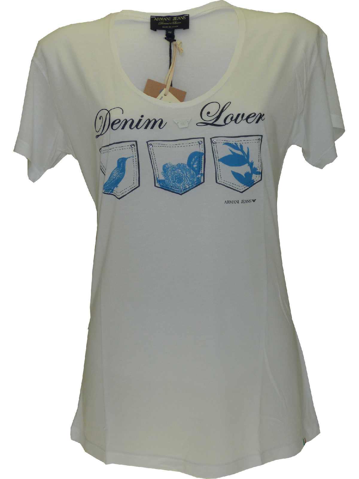 Armani SS15 Ladies T-Shirt in White(42)-onePage
