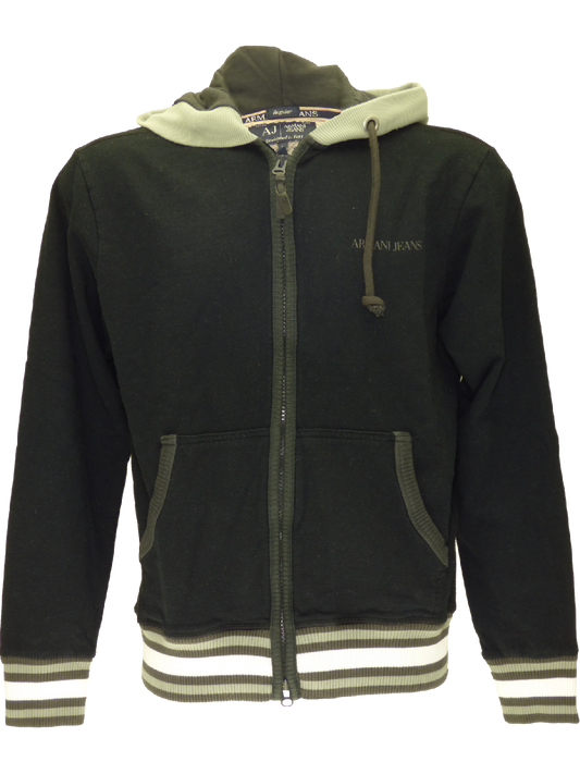 Armani SS15 full zip hoodie in black(XL)-onePage