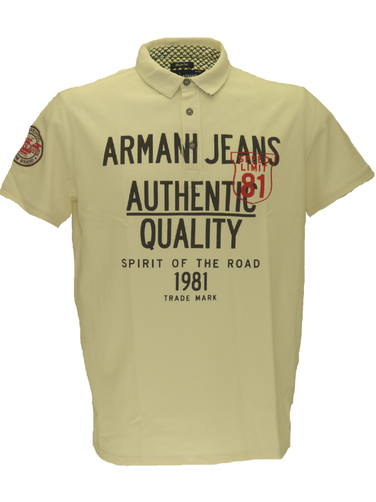 Armani SS15 short sleeved 3-button polo in white(S)-onePage