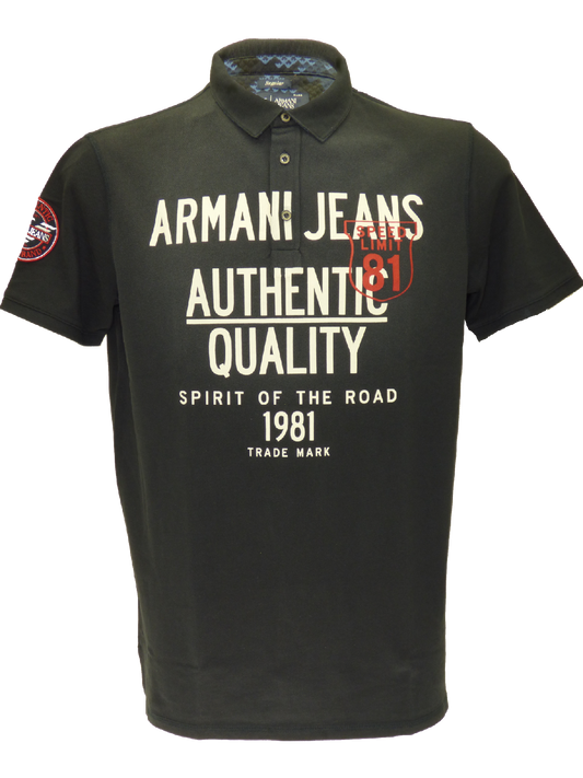 Armani SS15 short sleeved 3-button polo in Navy(XXL)-onePage