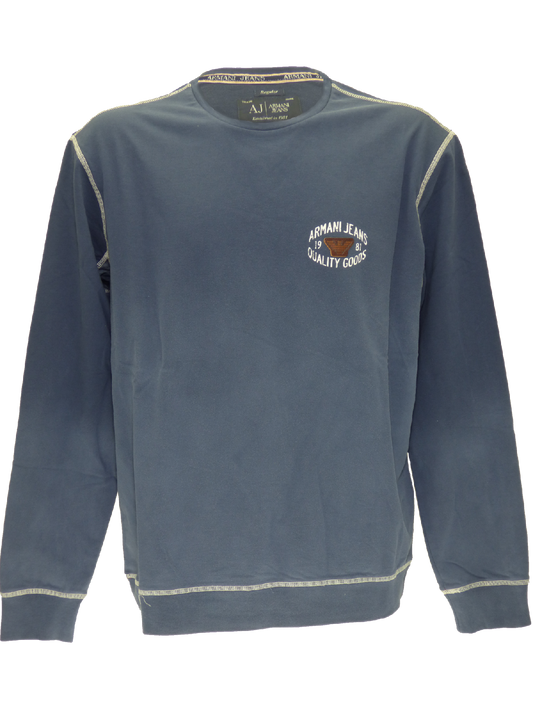 Armani SS15 round neck sweatshirt in blue(3XL)-onePage