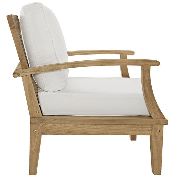 MARINA OUTDOOR PATIO TEAK ARMCHAIR IN NATURAL WHITE - onePage - 3