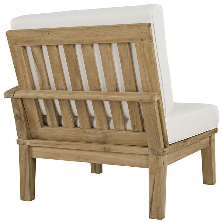 MARINA OUTDOOR PATIO TEAK LEFT-FACING SOFA IN NATURAL WHITE - onePage - 4
