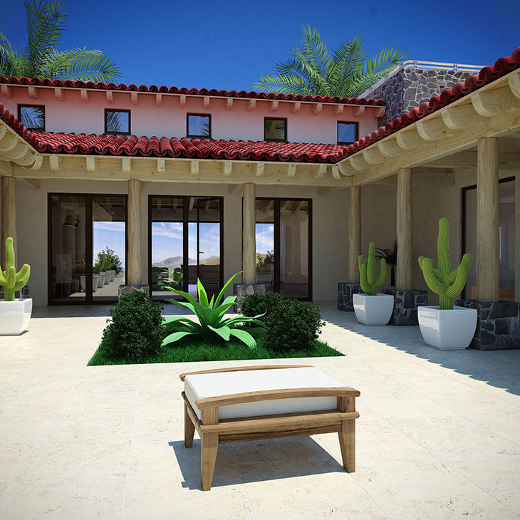 MARINA OUTDOOR PATIO TEAK OTTOMAN IN NATURAL WHITE - onePage - 4