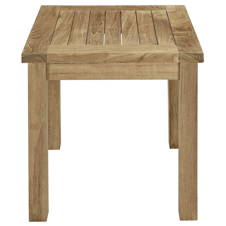 Marina Outdoor Patio Teak Side Table in Natural - onePage - 3