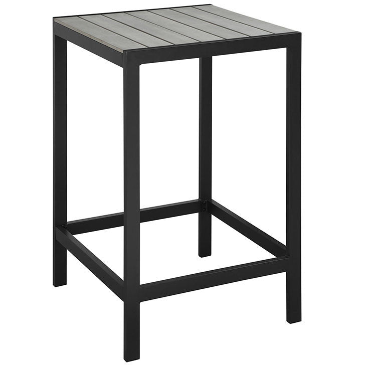 Maine Outdoor Patio Bar Table in Brown Gray - onePage - 3