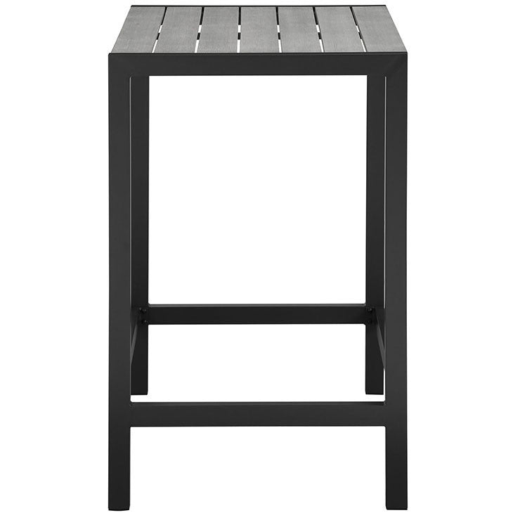 Maine Outdoor Patio Bar Table in Brown Gray - onePage - 1