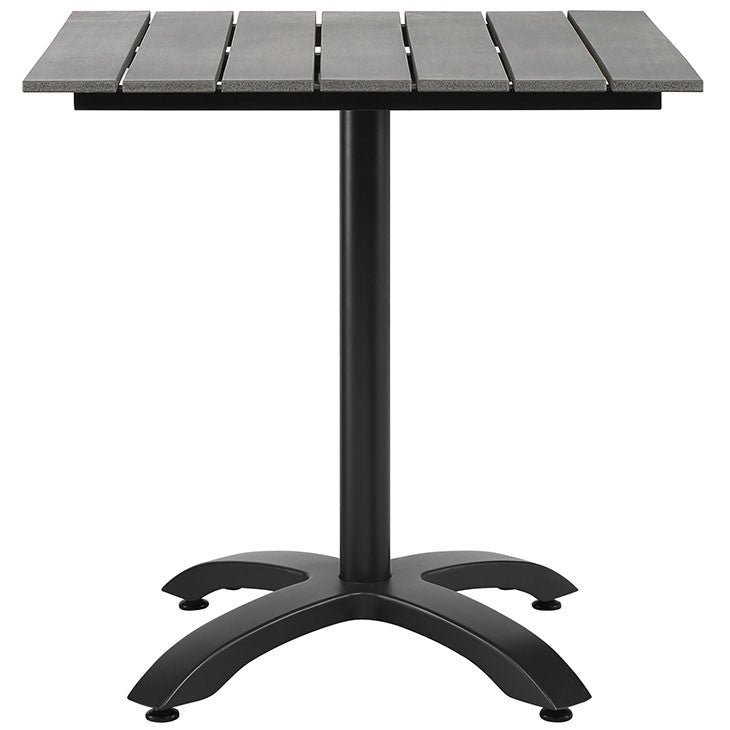 Maine 28" Outdoor Patio Dining Table in Brown Gray - onePage - 2