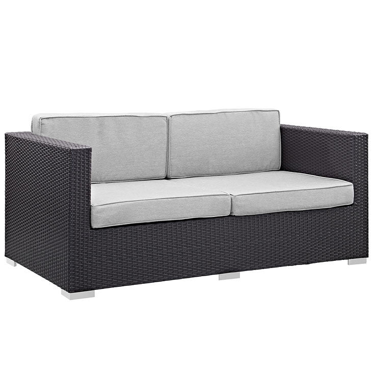 Gather Outdoor Patio Loveseat in Espresso Gray - onePage - 3