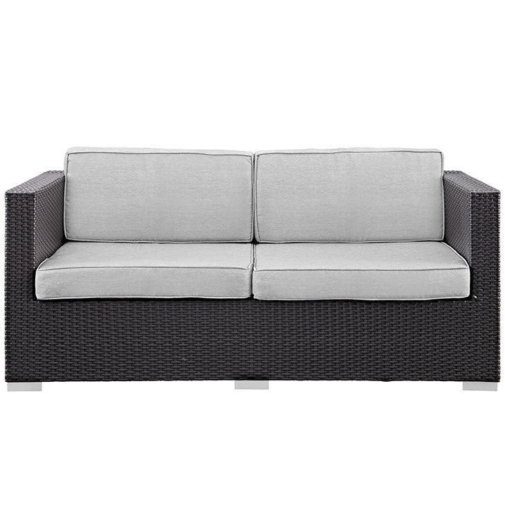 Gather Outdoor Patio Loveseat in Espresso Gray - onePage - 2