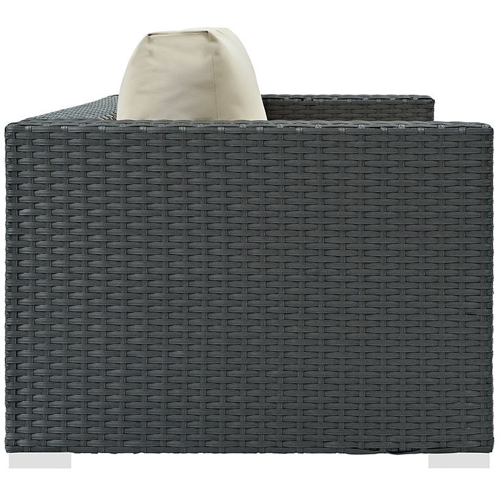 Sojourn Outdoor Patio Loveseat in Sunbrella® Canvas Antique Beige - onePage - 2