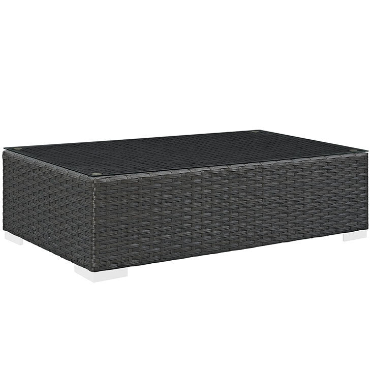 SOJOURN OUTDOOR PATIO COFFEE TABLE IN CHOCOLATE - onePage