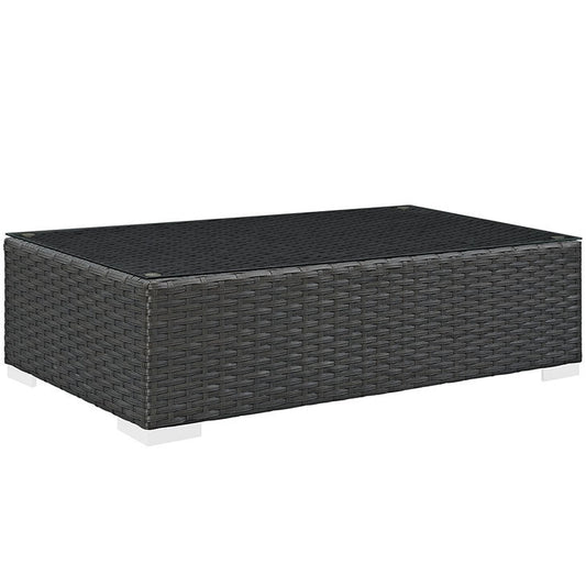 SOJOURN OUTDOOR PATIO COFFEE TABLE IN CHOCOLATE - onePage