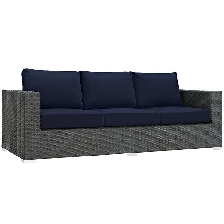 SOJOURN OUTDOOR PATIO SOFA IN SUNBRELLA® CANVAS NAVY - onePage