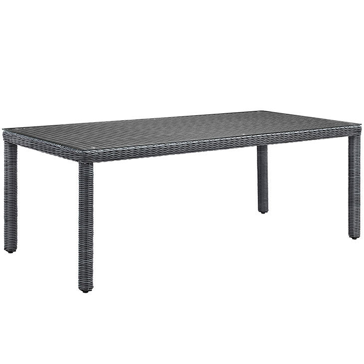 Summon 83" Outdoor Patio Dining Table in Gray - onePage - 1
