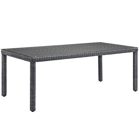 Summon 83" Outdoor Patio Dining Table in Gray - onePage - 1