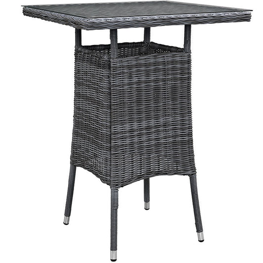 Summon Small Outdoor Patio Bar Table in Gray - onePage