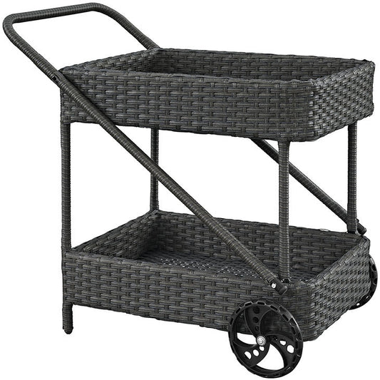 SOJOURN OUTDOOR PATIO BEVERAGE CART IN CHOCOLATE - onePage