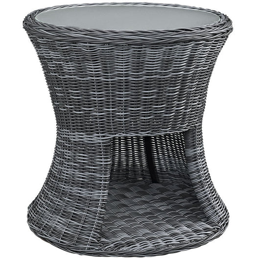 SUMMON OUTDOOR PATIO SIDE TABLE IN GRAY - onePage