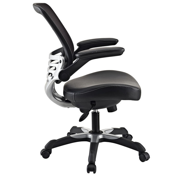EDGE VINYL OFFICE CHAIR IN BLACK - onePage - 2