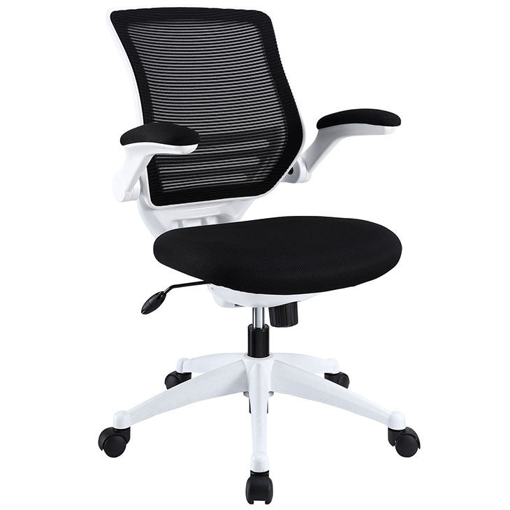 EDGE WHITE BASE OFFICE CHAIR IN BLACK - onePage - 1