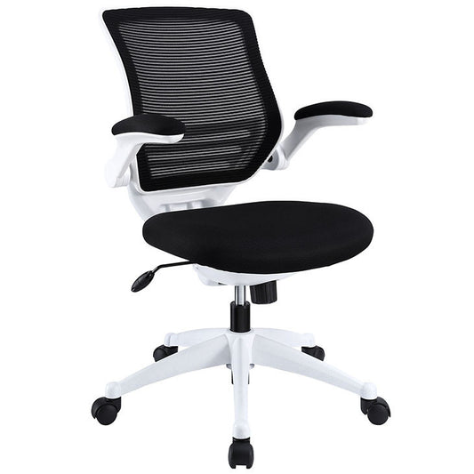 EDGE WHITE BASE OFFICE CHAIR IN BLACK - onePage - 1