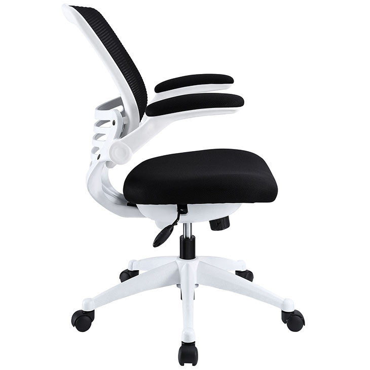 EDGE WHITE BASE OFFICE CHAIR IN BLACK - onePage - 2