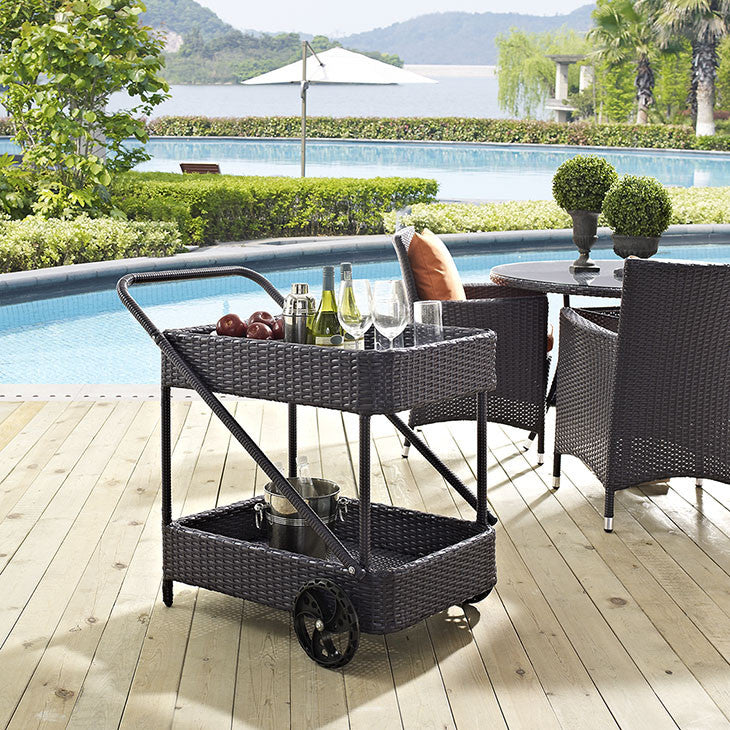 Replenish Outdoor Patio Beverage Cart in Espresso - onePage - 2