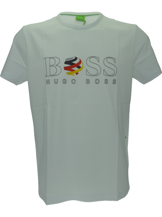 Hugo Boss Tee Flag T-Shirt in White - Germany(XL) - onePage
