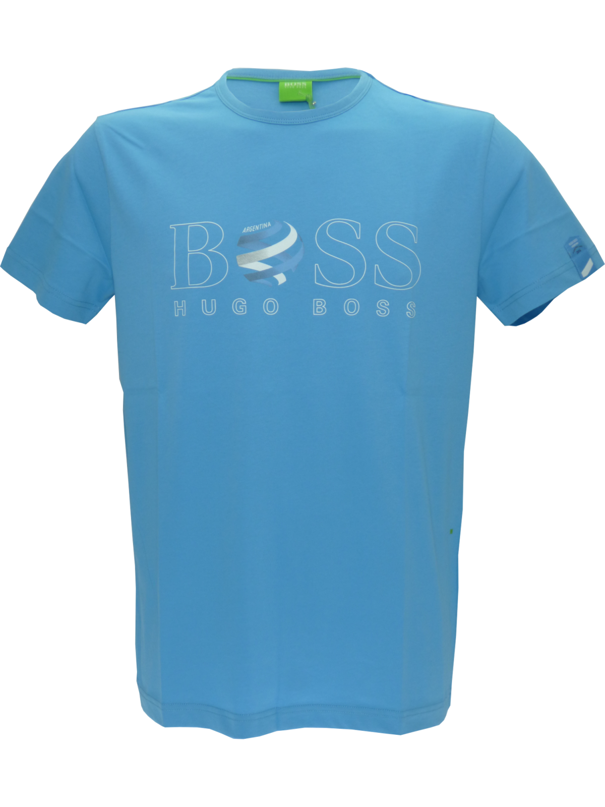 Hugo Boss Tee Flag T-Shirt in Light Blue - Argentina(L) - onePage
